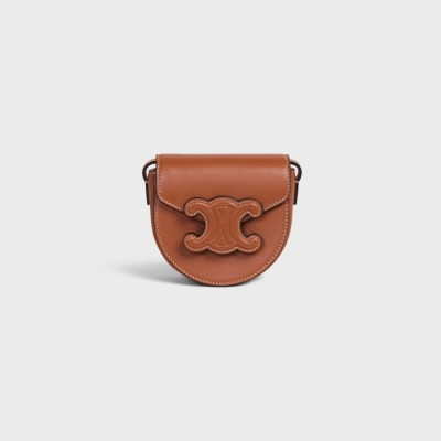 셀린느 여성 Cuir Besace 카멜 미니백 - Celine Womens Camel Mini Bag - cel0288x