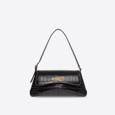 발렌시아가 여성 시그니처 블랙 숄더백 - Womens Black Shoulder Bag - bal01517x