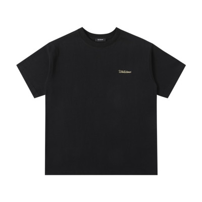 웰던 남/녀  크루넥 블랙 반팔티 - Unisex Black Tshirts - wel0067x