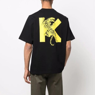 겐조 남/녀 블랙 크루넥 반팔티 - Unisex Black Tshirts - ken0201x