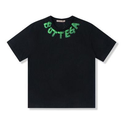 보테가 남성 크루넥 블랙 반팔티 - Mens Black Tshirts - bot0309x