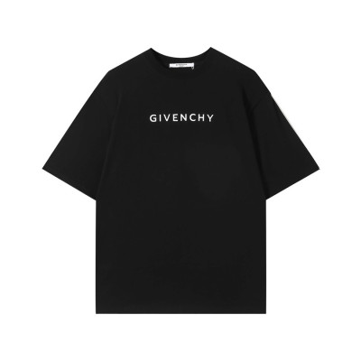 지방시 남성 크루넥 블랙 반팔티 - Mens Black Tshirts - giv0722x