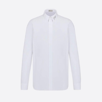 디올 남성 클래식 화이트 셔츠 - Mens White Tshirts - dio01867x
