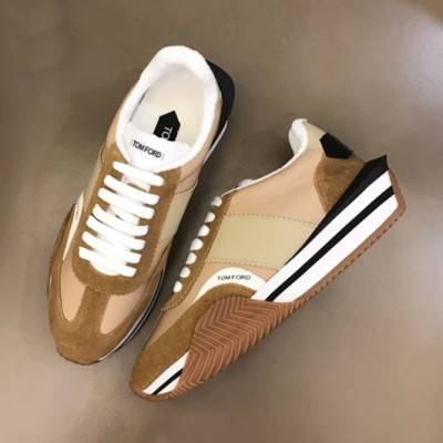 톰포드 남성 캐쥬얼 카멜 스니커즈 - Mens Camel Sneakers - tof005x