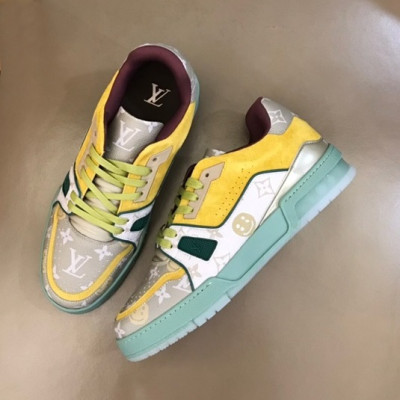 루이비통 남성 Trainer 옐로우 스니커즈 - Mens Yellow Sneakers - lou04909x