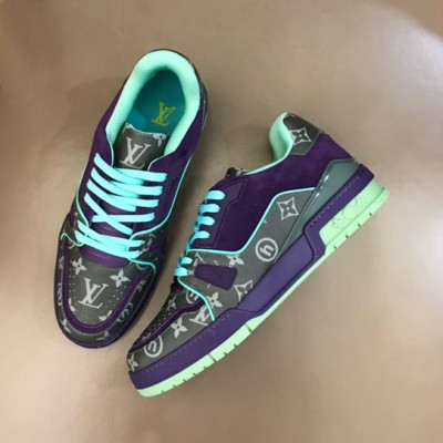 루이비통 남성 Trainer 퍼플 스니커즈 - Mens Purple Sneakers - lou04910x