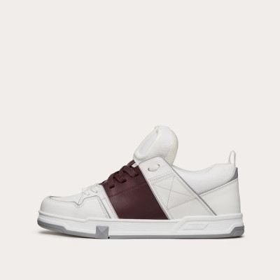 발렌티노 남성 Open Skate 버건디 스니커즈 - Mens Burgundy Sneakers - val0261x