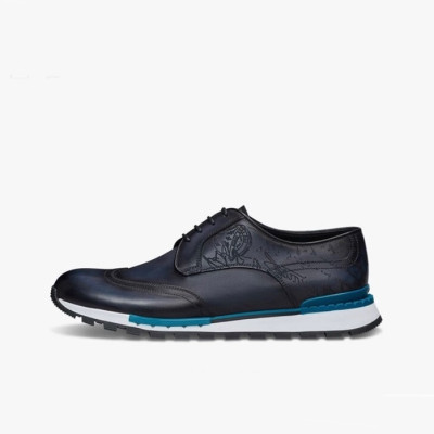 벨루티 남성  클래식 블루 스니커즈 - Mens Blue Sneakers - ber0090x