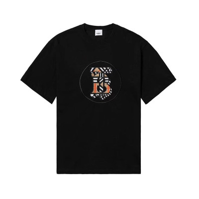 버버리 남성 블랙 크루넥 반팔티 - Mens Black Tshirts - Bur04370x