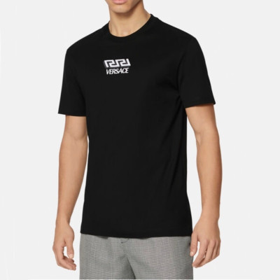 베르사체 남성 블랙 크루넥 반팔티 - Mens Black Tshirts - ver0905x
