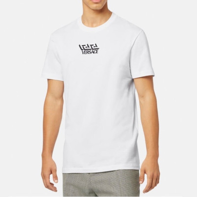 베르사체 남성 화이트 크루넥 반팔티 - Mens White Tshirts - ver0906x
