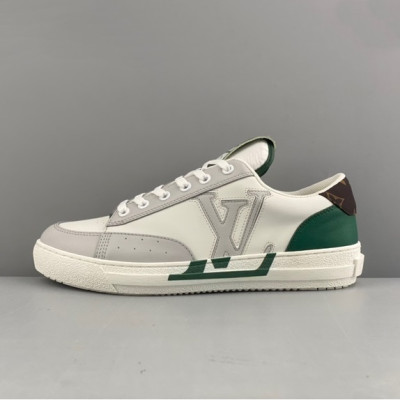 루이비통 남/녀 CHARLIE 그린 스니커즈 - Unisex Green Sneakers - lou04939x