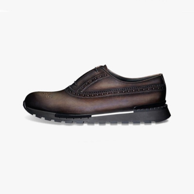 벨루티 남성  클래식 브라운 스니커즈 - Mens Brown Sneakers - ber0111x