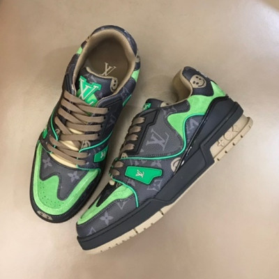 루이비통 남성 Trainer 그린 스니커즈 - Mens Green Sneakers - lou04952x