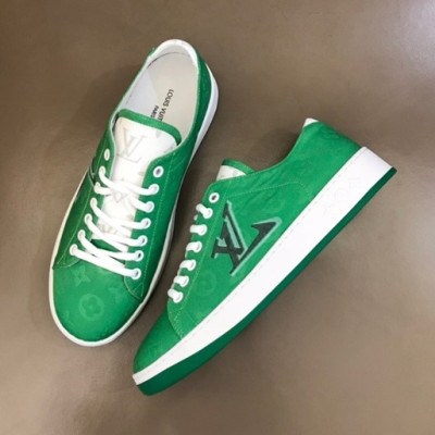 루이비통 남성 클래식 그린 스니커즈 - Mens Green Sneakers - lou04959x