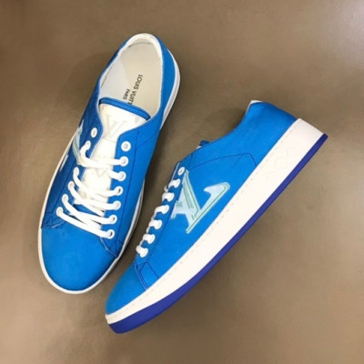 루이비통 남성 클래식 블루 스니커즈 - Mens Blue Sneakers - lou04960x