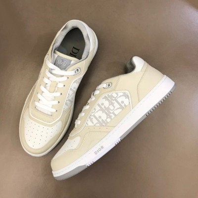 디올 남/녀 오블리크 Galaxy 베이지 스니커즈 - Unisex Beige Sneakers - dio01883x