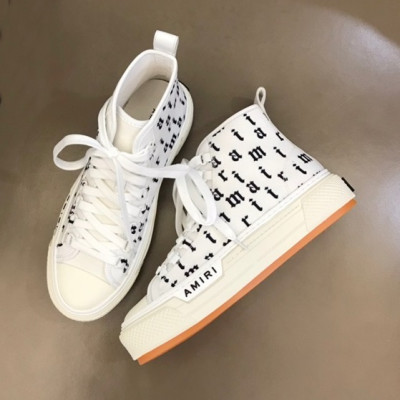 아미리 남성 화이트 하이탑 스니커즈 - Mens White Sneakers - amir0359x