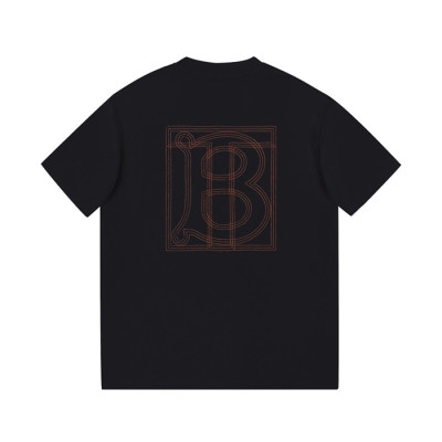 버버리 남성 블랙 크루넥 반팔티 - Mens Black Tshirts - Bur04425x