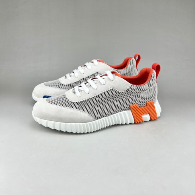 에르메스 남성 클래식 오렌지 스니커즈 - Mens Orange Sneakers - her0812x