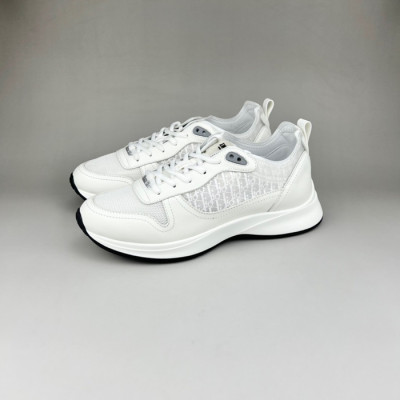 디올 남성 시그니처 화이트 스니커즈 - Mens White Sneakers - dio01935x