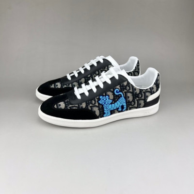 디올 남성 시그니처 블랙 스니커즈 - Mens Black Sneakers - dio01939x