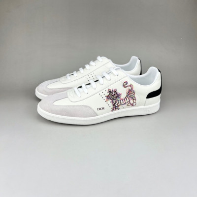 디올 남성 시그니처 화이트 스니커즈 - Mens White Sneakers - dio01940x