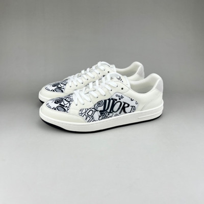 디올 남성 시그니처 화이트 스니커즈 - Mens White Sneakers - dio01947x