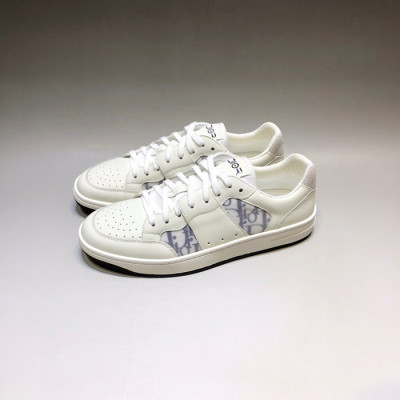 디올 남성 시그니처 화이트 스니커즈 - Mens White Sneakers - dio01955x