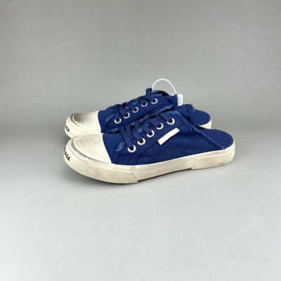 발렌시아가 남/녀 클래식 네이비 스니커즈 - Unisex Navy Sneakers - bal01612x