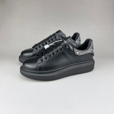 알렉산더맥퀸 남/녀 블랙탭 스니커즈 - Unisex Black Sneakers - alx0108x