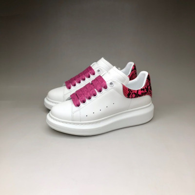 알렉산더맥퀸 남/녀 핑크탭 스니커즈 - Unisex Pink Sneakers - alx0121x