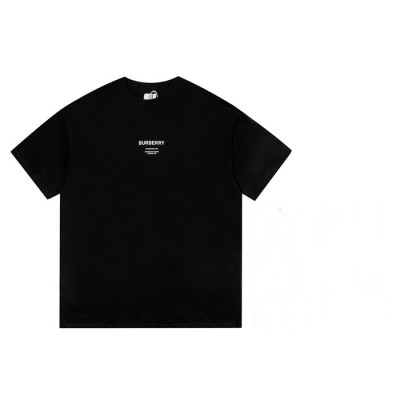 버버리 남성 블랙 반팔티 - Mens Black Tshirts - Bur04461x