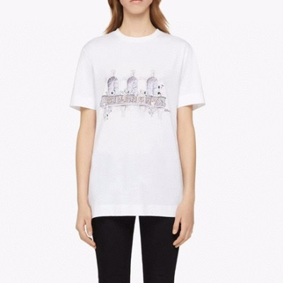 지방시 남/녀 크루넥 화이트 반팔티 - Unisex White Tshirts - giv0795x