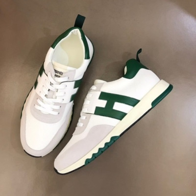 에르메스 남성 클래식 그린 스니커즈 - Mens Green Sneakers - her0853x