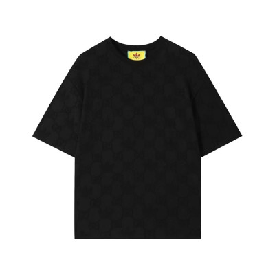 구찌 남/녀 블랙 크루넥 반팔티 - Unisex Black Tshirts - guc05018x