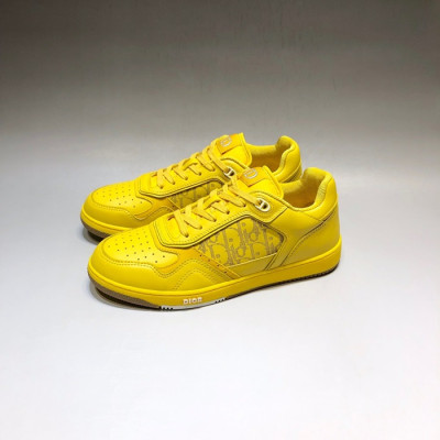디올 남/녀 캐쥬얼 옐로우 스니커즈 - Unisex Yellow Sneakers - dio02009x