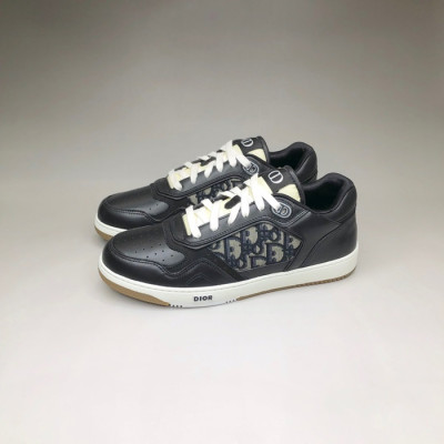 디올 남/녀 캐쥬얼 블랙 스니커즈 - Unisex Black Sneakers - dio02014x