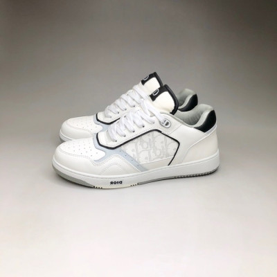 디올 남/녀 캐쥬얼 화이트 스니커즈 - Unisex White Sneakers - dio02022x