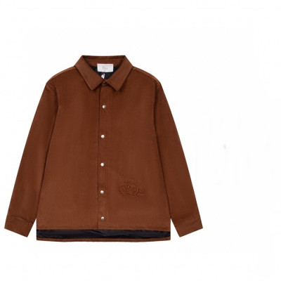 디올 남성 클래식 브라운 셔츠 - Mens Brown Tshirts - dio02033x