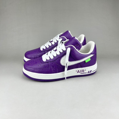 루이비통 남성 트렌디 퍼플 스니커즈 - Mens Purple Sneakers - lou05163x