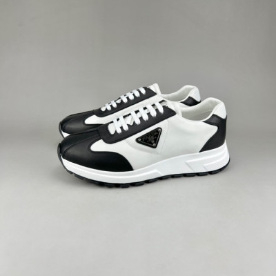 프라다 남성 클래식 블랙 스니커즈 - Mens Black Sneakers - pra02755x
