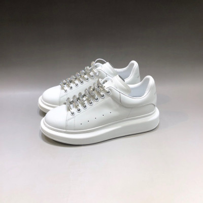 알렉산더맥퀸 남/녀 화이트 스니커즈 - Unisex White Sneakers - alx0171x