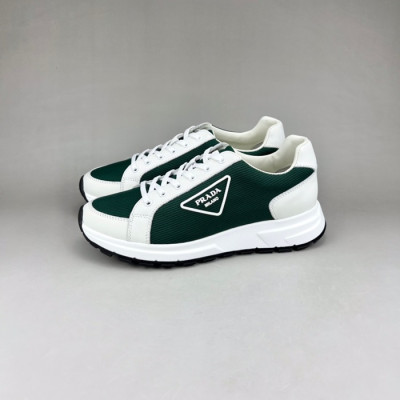 프라다 남성 클래식 그린 스니커즈 - Mens Green Sneakers - pra02778x