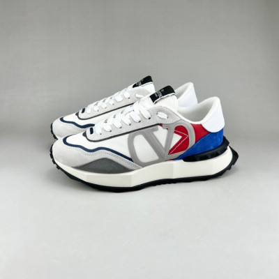 발렌티노 남/녀 화이트 스니커즈 - Unisex White Sneakers - val0291x