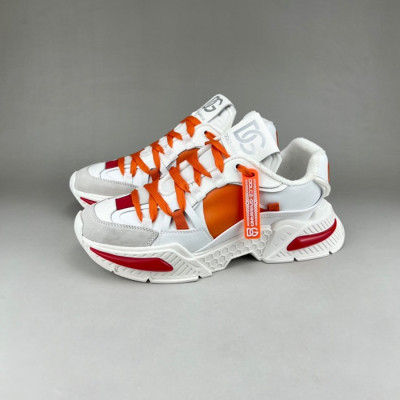 돌체앤가바나 남성 클래식 오렌지 스니커즈 - Mens Orange Sneakers - dol0350x