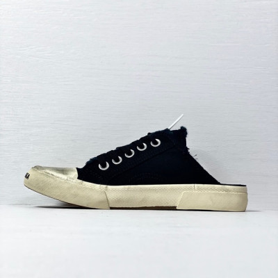 발렌시아가 남/녀 클래식 블랙 스니커즈 - Unisex Black Sneakers - bal01655x