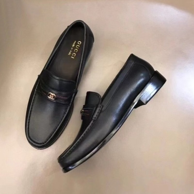 구찌 남성 로고 블랙 로퍼 - Mens Black Loafer - guc05090x