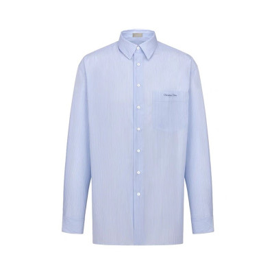 디올 남성 클래식 블루 셔츠 - Mens Blue Tshirts - dio02048x