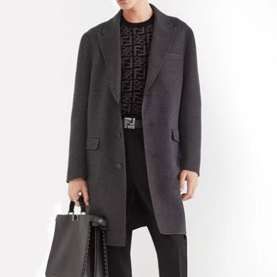 펜디 남성 모던 블랙 코트 - Mens Black Coats - fen01283x